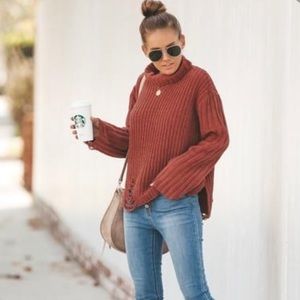 VICI Dolls Slouchy Turtleneck Sweater